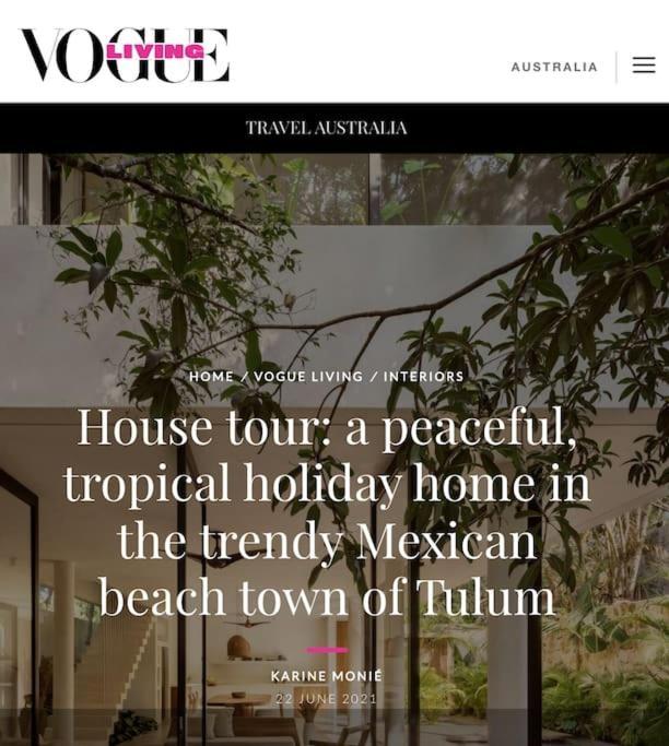 Casa Areca, Awarded Architectural Villa Located In A Secured Gated Community, With Concierge Services Tulum Exterior foto